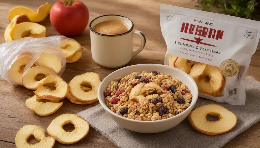 Freeze-dried apple rings (HB-FD-AP42) in service