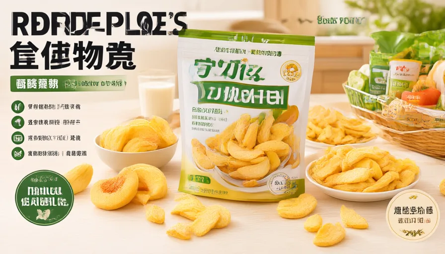 Freeze-dried yellow peach crisps (HB-FD-PE48) in service